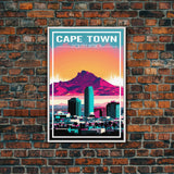 Cape Town, South Africa Wall Art, Africa Travel Poster, Travel Wall Print, Travel Poster, Travel Wall Art, Canvas Wall Print