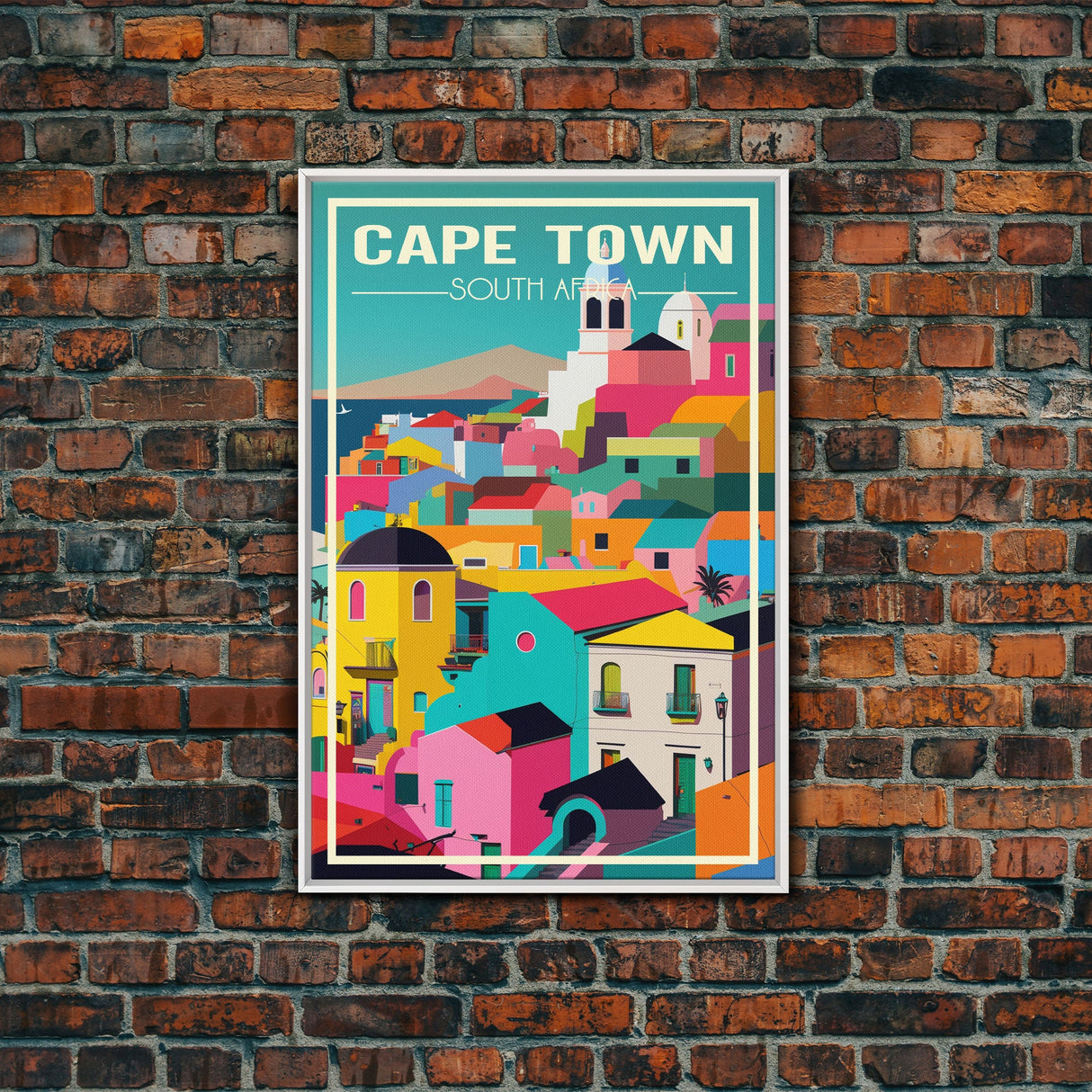 Cape Town, South Africa Wall Art, Africa Travel Poster, Travel Wall Print, Travel Poster, Travel Wall Art, Canvas Wall Print