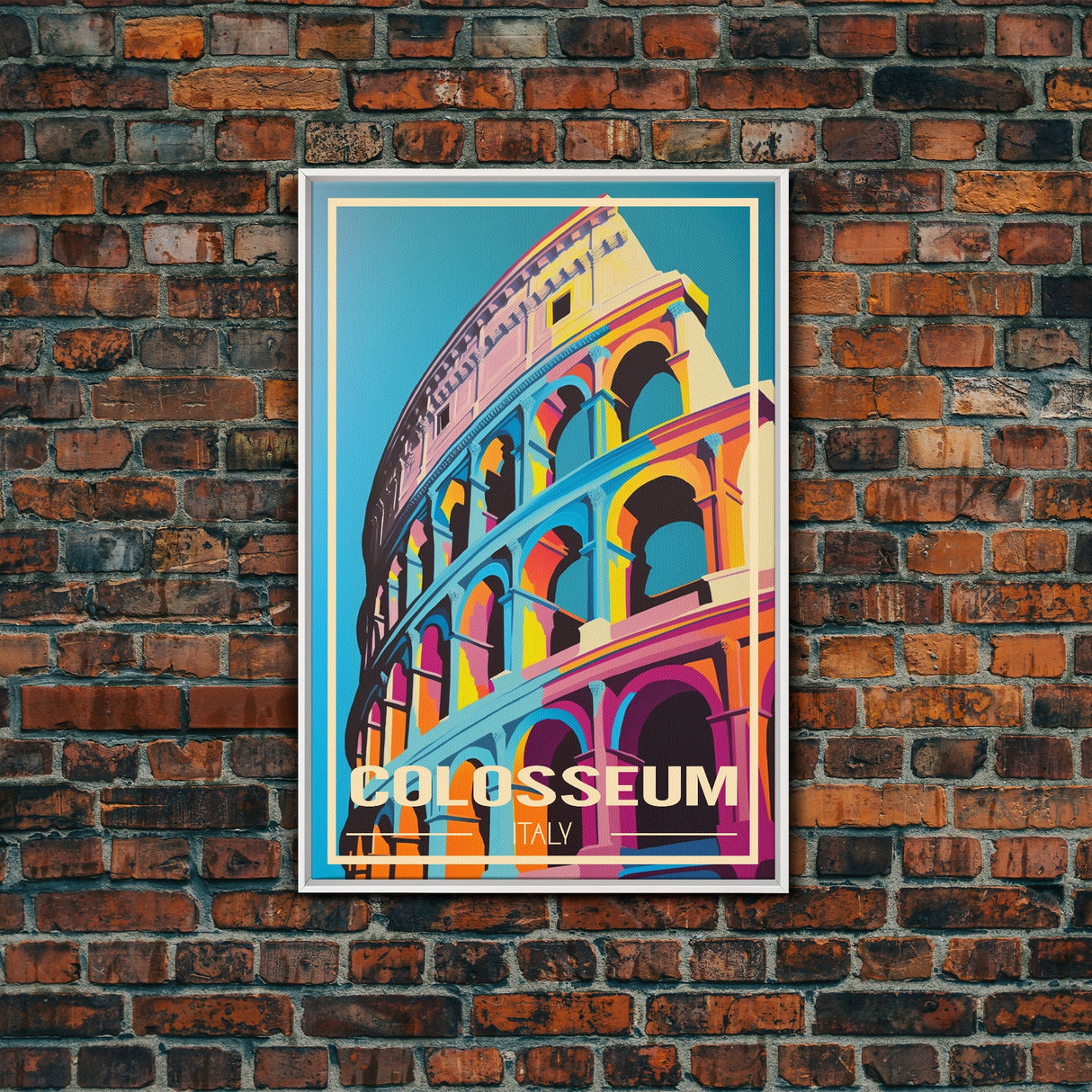 Colosseum, Rome Wall Art, Italy Travel Poster, Europe Wall Art, Travel Wall Print, Travel Poster, Travel Wall Art, Canvas Wall Print