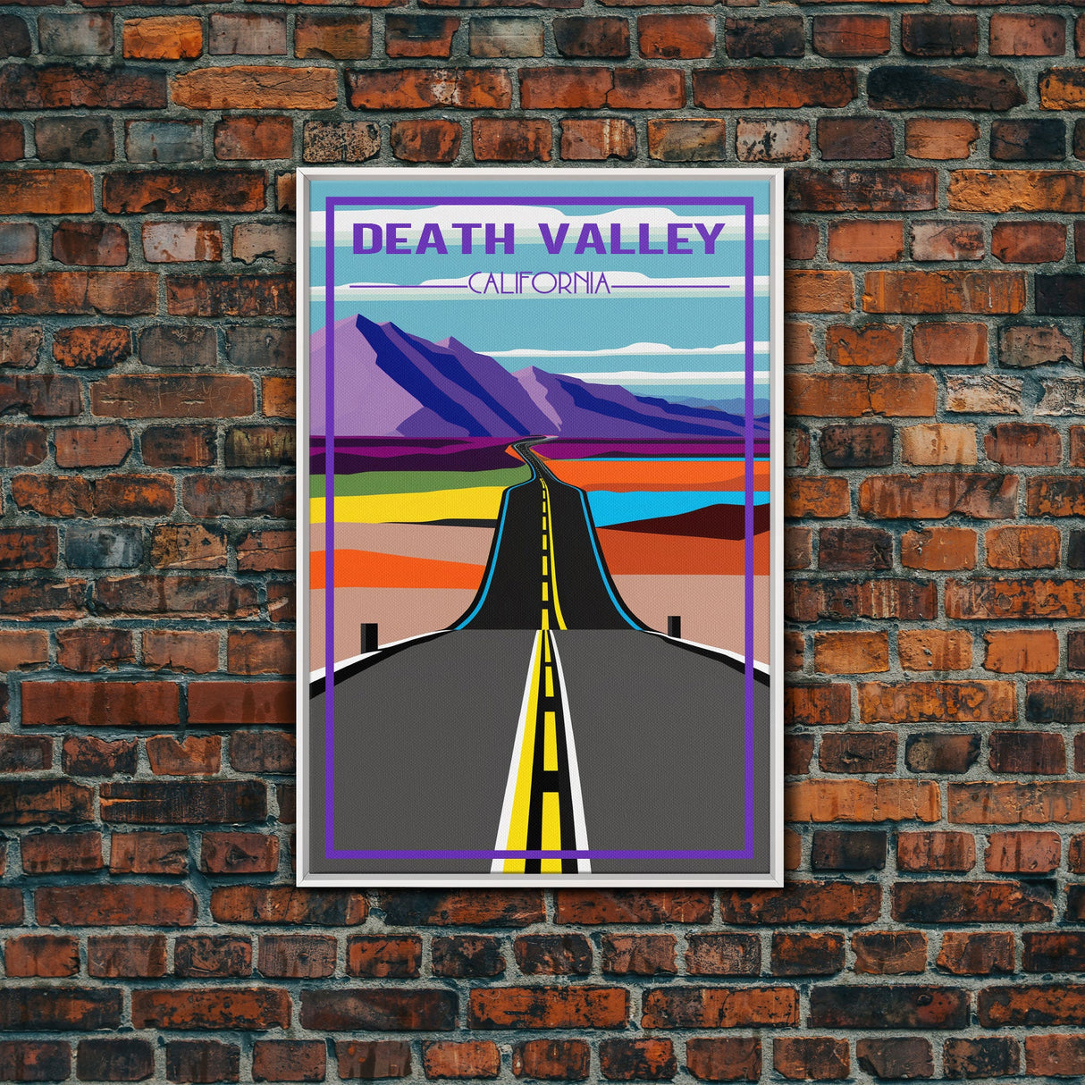 Death Valley, California Wall Art, America Travel Poster, Travel Wall Print, Travel Poster, Travel Wall Art, Canvas Wall Print