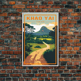 Khao Yai Wall Art, Thailand Art Print, Thai Wall Art, Asia Wall Print, Travel Wall Print, Travel Poster, Travel Wall Art, Canvas Wall Print