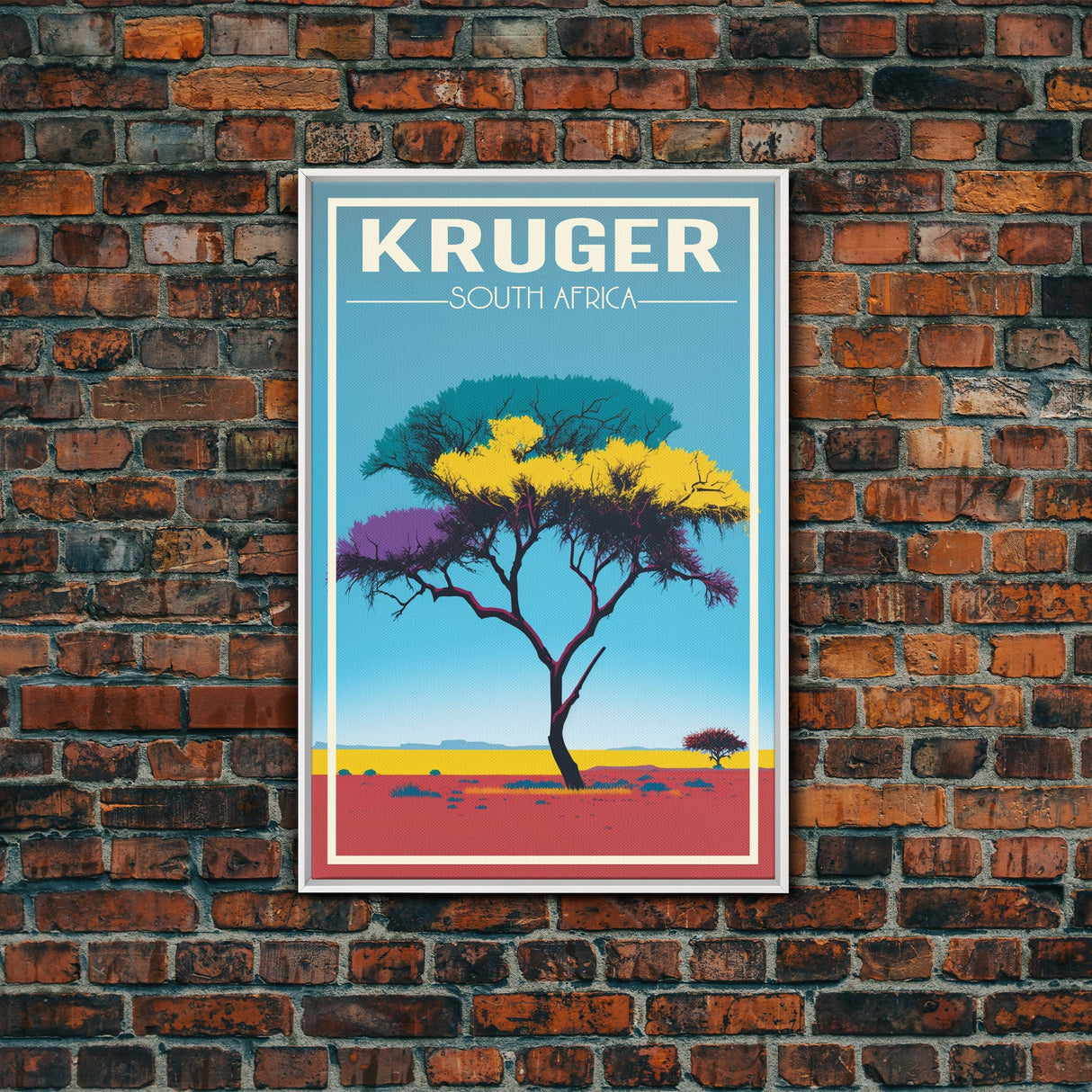 Kruger National Park Wall Art, South Africa Poster, African Wall Art, Travel Wall Print, Travel Poster, Travel Wall Art, Canvas Wall Print