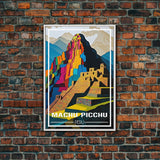 Machu Picchu Wall Art, Peru Poster, South America Wall Print, Travel Wall Print, Travel Poster, Travel Wall Art, Canvas Wall Print