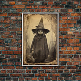 Witch Wall Decor, Dark Fantasy, Halloween Wall Art, Horror Decor, Spooky Art, Canvas Print, Wall Art, Vertical Print, Home Decor, Wall Decor