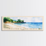 Doctor’s Cave Beach, Jamaica Watercolor Beach Print, Vacation Gift, Jamaica Wall Art, Framed Canvas Print, Framed Beach Painting