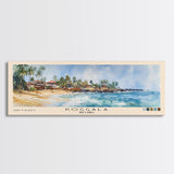 Koggala, Sri Lanka Watercolor Beach Print, Vacation Gift, Sri Lanka Wall Art, Framed Canvas Print, Framed Beach Painting