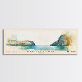 Pantelleria, Italy Watercolor Beach Print, Vacation Gift, Italy Wall Art, Framed Canvas Print, Framed Beach Painting