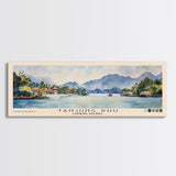 Tanjung Rhu, Langkawi, Malaysia Watercolor Print, Vacation Gift, Langkawi, Malaysia Wall Art, Beach Painting, Beach Decor, Large Wall Art, Wood Frame Art