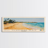 Vilanculos Beach, Mozambique Watercolor Print, Vacation Gift, Mozambique Wall Art, Beach Painting, Beach Decor, Large Wall Art, Wood Frame Art