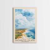 Bazaruto Island, Mozambique Watercolor Beach Print, Vacation Gift, Mozambique Wall Art, Beach Painting, Beach Decor, Beach Painting