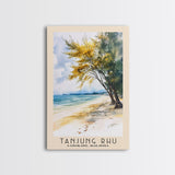 Tanjung Rhu, Langkawi, Malaysia Watercolor Print, Vacation Gift, Langkawi, Malaysia Wall Art, Beach Painting, Beach Decor, Large Wall Art, Wood Frame Art