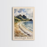 Wailoaloa Beach, Fiji Watercolor Beach Print, Vacation Gift, Fiji Wall Art, Beach Painting, Beach Decor, Beach Painting