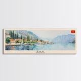 Bar Montenegro Travel Print Wall Art, Panoramic City Art, Travel Art, Wall Decor, Vacation Gift, Framed Canvas Print Or Metal Art