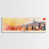 Bursa Turkey Travel Print Wall Art, Panoramic City Art, Travel Art, Wall Decor, Vacation Gift, Framed Canvas Print Or Metal Art