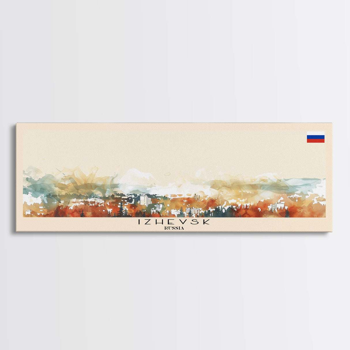 Izhevsk Russia Wall Art, Panoramic Travel Poster, Panoramic Framed Canvas Print, City Wall Art, Wall Hanging Home Decor, Travel Art