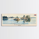 Kouvola Finland Wall Art, Panoramic Travel Poster, Panoramic Framed Canvas Print, City Wall Art, Wall Hanging Home Decor, Travel Art