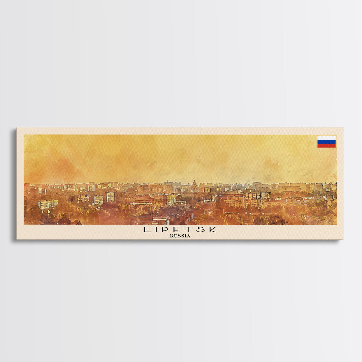 Lipetsk Russia Wall Art, Panoramic Travel Poster, Panoramic Framed Canvas Print, City Wall Art, Wall Hanging Home Decor, Travel Art