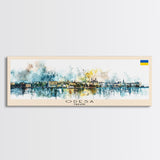 Odesa Ukraine Travel Print Wall Art, Panoramic City Art, Travel Art, Wall Decor, Vacation Gift, Framed Canvas Print Or Metal Art