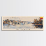 Panevys Lithuania Travel Print Wall Art, Panoramic City Art, Travel Art, Wall Decor, Vacation Gift, Framed Canvas Print Or Metal Art