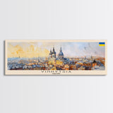 Vinnytsia Ukraine Travel Print Wall Art, Panoramic City Art, Travel Art, Wall Decor, Vacation Gift, Framed Canvas Print Or Metal Art