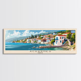 Acharnes Greece Travel Print Wall Art, Panoramic City Art, Travel Art, Wall Decor, Vacation Gift, Framed Canvas Print Or Metal Art