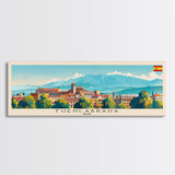 Fuenlabrada Spain Wall Art, Panoramic Travel Poster, Panoramic Framed Canvas Print, City Wall Art, Wall Hanging Home Decor, Travel Art