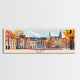 Genk Belgium Travel Print Wall Art, Panoramic City Art, Travel Art, Wall Decor, Vacation Gift, Framed Canvas Print Or Metal Art