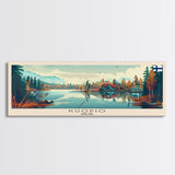 Kuopio Finland Wall Art, Panoramic Travel Poster, Panoramic Framed Canvas Print, City Wall Art, Wall Hanging Home Decor, Travel Art