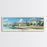 Lipetsk Russia Wall Art, Panoramic Travel Poster, Panoramic Framed Canvas Print, City Wall Art, Wall Hanging Home Decor, Travel Art