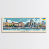 Odesa Ukraine Travel Print Wall Art, Panoramic City Art, Travel Art, Wall Decor, Vacation Gift, Framed Canvas Print Or Metal Art