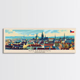 Olomouc Czech Republic Travel Art, City Art, Framed Canvas Print or Metal Wall Art, Europe Travel Poster, Panoramic Wall Art, Extra Wide Wall Art