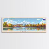 Penza Russia Wall Art, Panoramic Travel Poster, Panoramic Framed Canvas Print, City Wall Art, Wall Hanging Home Decor, Travel Art