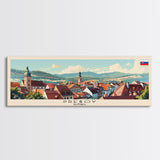 Presov Slovakia Wall Art, Panoramic Travel Poster, Panoramic Framed Canvas Print, City Wall Art, Wall Hanging Home Decor, Travel Art