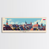 Radom Poland Travel Print Wall Art, Panoramic City Art, Travel Art, Wall Decor, Vacation Gift, Framed Canvas Print Or Metal Art