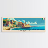 Taranto Italy Travel Art, City Art, Framed Canvas Print or Metal Wall Art, Europe Travel Poster, Panoramic Wall Art, Extra Wide Wall Art