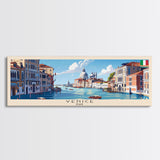 Venice Italy Travel Print Wall Art, Panoramic City Art, Travel Art, Wall Decor, Vacation Gift, Framed Canvas Print Or Metal Art