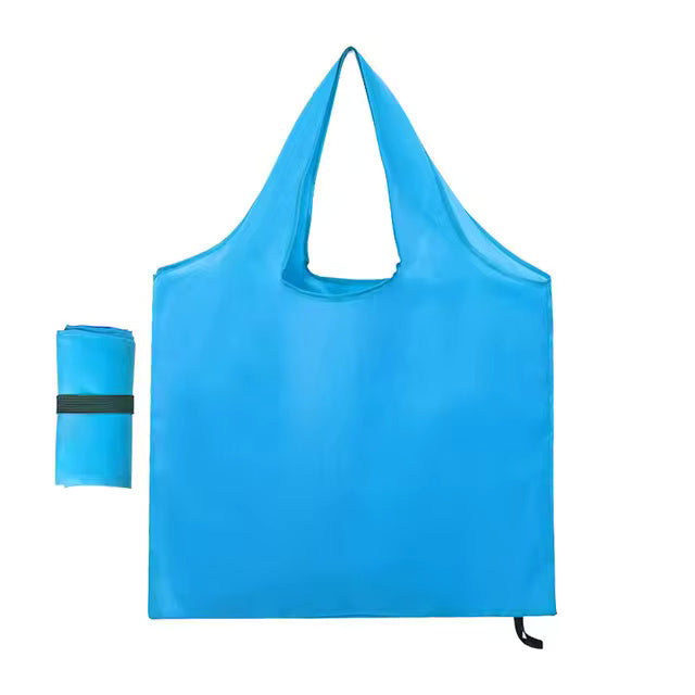 Large Foldable Packable Pocket Size Shopping Tote - Solid Colors