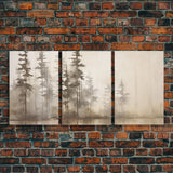 FRAMED Olive Green and Beige Art 3 Panel Set Beach Landscape Painting Framed Wall Art Large Prints Art Framed Landscape Art Print Giclee