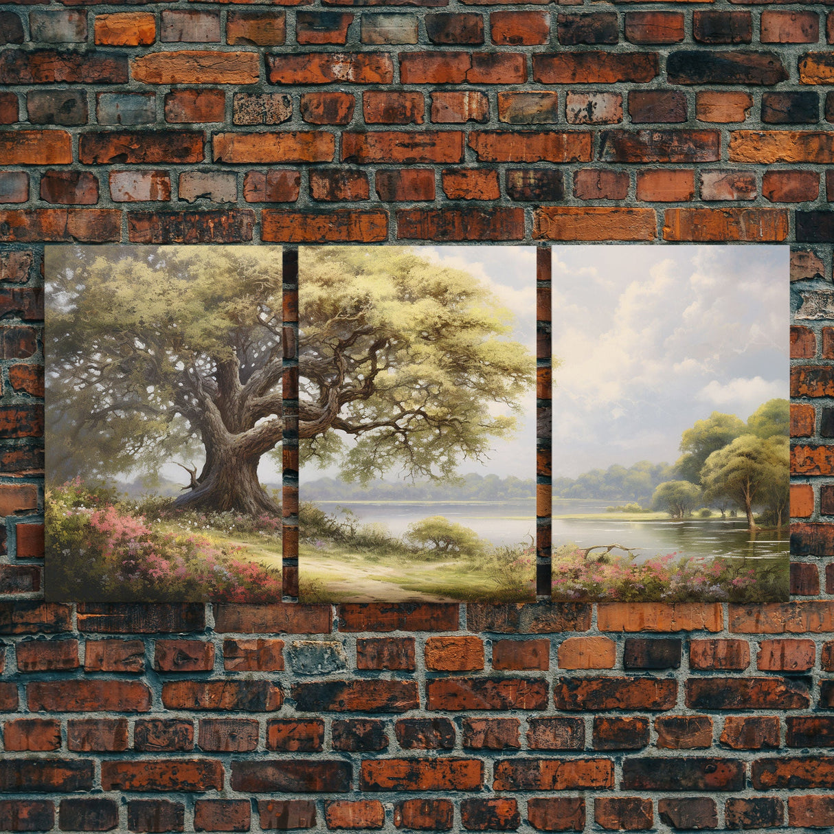 Lake Wall Art, Landscape Wall Print, Nature Print, Canvas Print, Wall Art, 3 Piece Wall Art, Nature Lover Gift, Family Room Art, Wall Decor