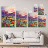 Southwestern Desert Landscape 3 Piece Canvas Prints, Painting, Minimalist Art, Decor, Wall Decor, Wallpaper, Digital Prints, Wall Art