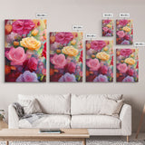 Roses, Flower Wall Art, Floral Print, Canvas Print, Set Of 3 Prints, Wall Art, 3 Piece Wall Art, Southern Decor, Living Room Wall Art