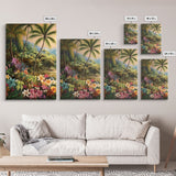 Tropical Wall Art, Beach Print, Palm Tree Wall Art, Canvas Print, Set Of 3 Prints, Wall Art, 3 Piece Wall Art, Seascape, Hawaii Wall Art