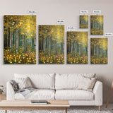 Forest Wall Art, Trees Art Print, Wildflower Wall Art, Canvas Print, Wall Art, 3 Piece Wall Art, Birthday Gift, Farmhouse Wall Art, RV Decor