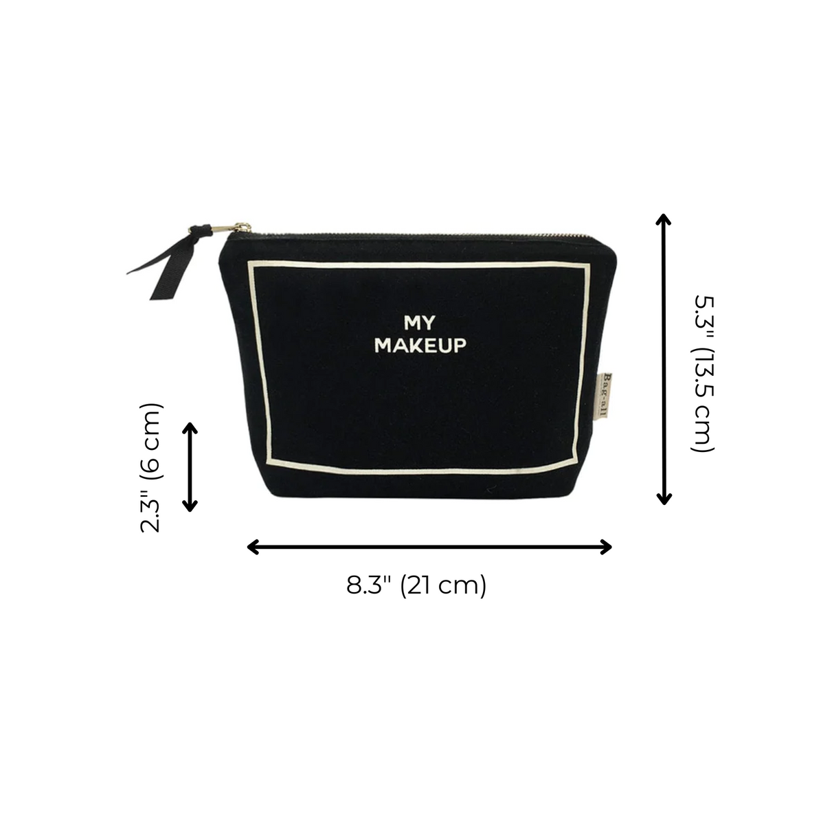 My Makeup Pouch, Coated Lining, Black