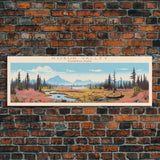 Kobuk Valley National Park, Panoramic Alaska Travel Art, National Park Print, Minimalist Travel Art, Midcentury Modern Style Landscape