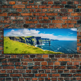 Panoramic of the Cliffs Of Moher Ireland, Extra Large Wall Art, Panoramic Wall Art, Panoramic Print, Landscape Photography, Landscape Print