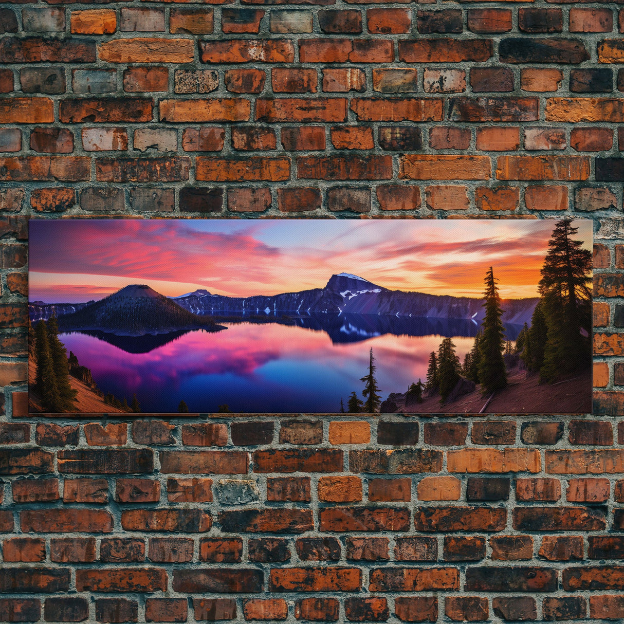 Panoramic of Crater Lake National Park, Extra Large Wall Art, Panoramic Wall Art, Panoramic Print, Landscape Photography, Landscape Print