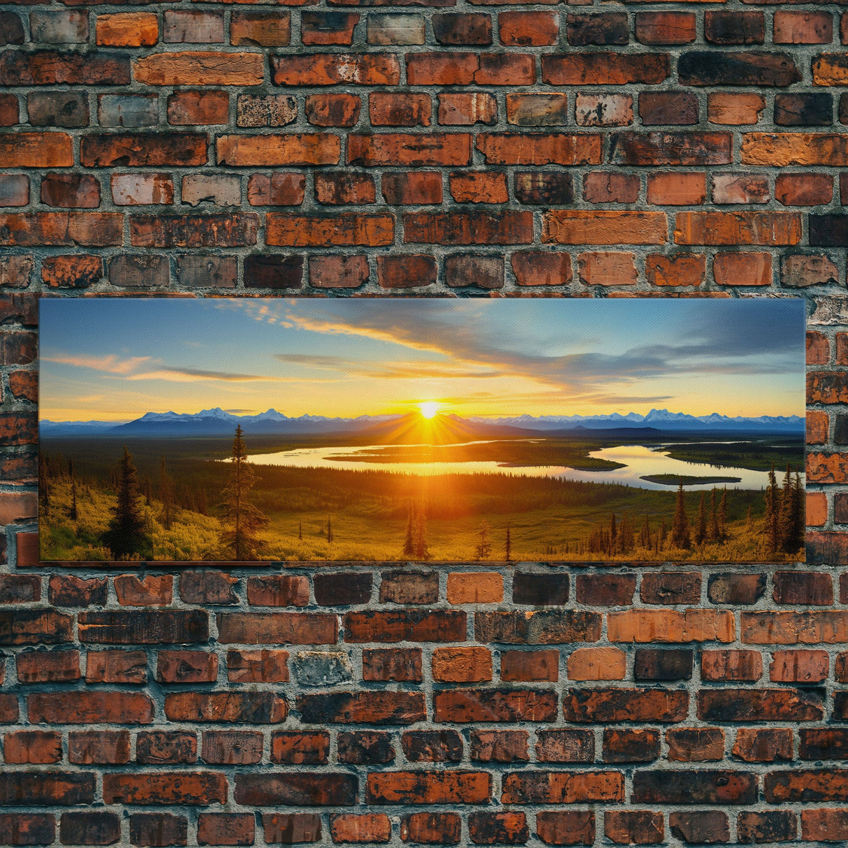 Panoramic of Denali National Park, Extra Large Wall Art, Panoramic Wall Art, Panoramic Print, Landscape Photography, Landscape Print