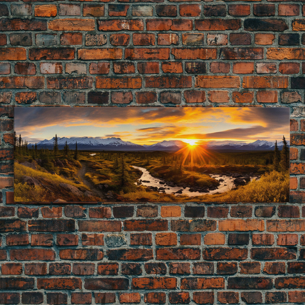 Panoramic of Denali National Park, Extra Large Wall Art, Panoramic Wall Art, Panoramic Print, Landscape Photography Landscape Print