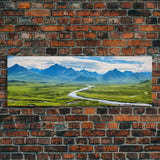 Panoramic of Denali National Park, Extra Large Wall Art, Panoramic Wall Art, Panoramic Print, Landscape Photography, Landscape Print